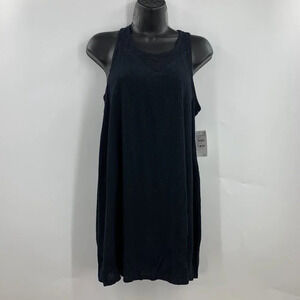 Nordstrom Kids' Sleeveless Tank Style Swim Cover Up In Black‎ Size L NWT